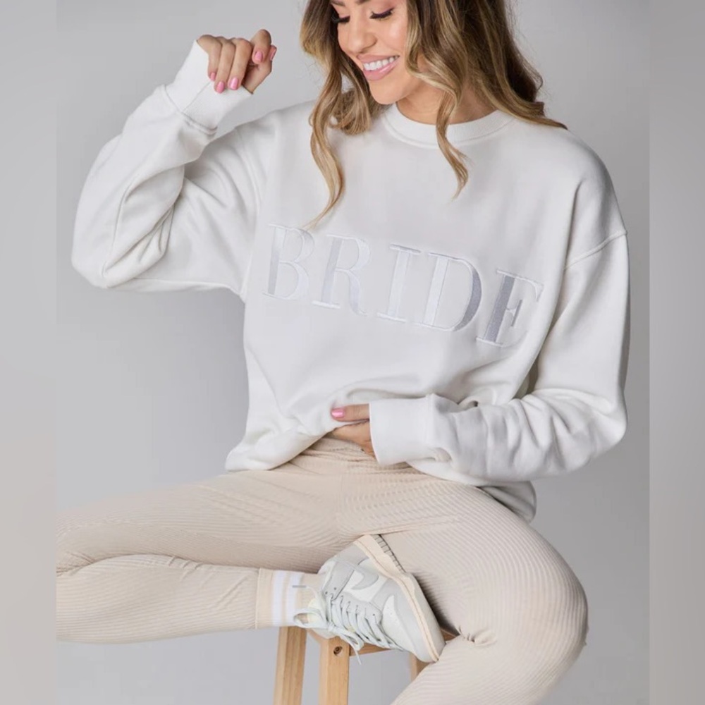 Six Stories Bride Statement Sweatshirt & Shorts Set